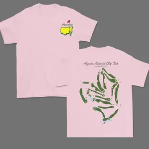 Augusta National Course Map Golf T Shirt, for Men for Women, Vintage Unisex Cotton Apparel, Breathable Fabric Sports Top, Masters Tournament T Shirt, Masters T Shirt, Casual Top Unisex