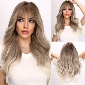 【Anastasia】 Women's Blonde Ombre Loose Wavy Wig - 24 Inch | SM049