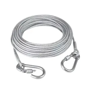 Stainless Steel Clothesline, 1 Count Pet Leash, Indoor & Outdoor Laundry Clothesline, Camping Accessories, Bathroom & Dormitory Ideal Choice, Laundry Products