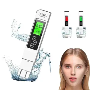 Upgraded 4-in-1 TDS Meter Water Tester, PPM EC Temp Digital Water Quality Tester with Color Display for Drinking, Aquarium, Hydroponics Temperature