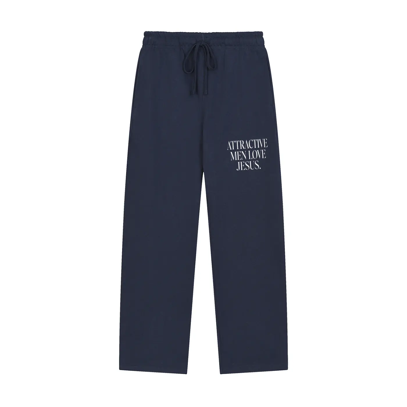 Attractive Men Love Jesus Solid Sweatpants