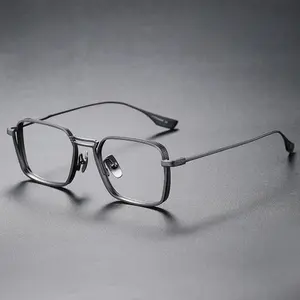 Men Glasses Anti Blue Light Glasses Large Frame Myopia Glasses Flat Light Glasses Transparent Eyeglasses Frame Eyewear Office