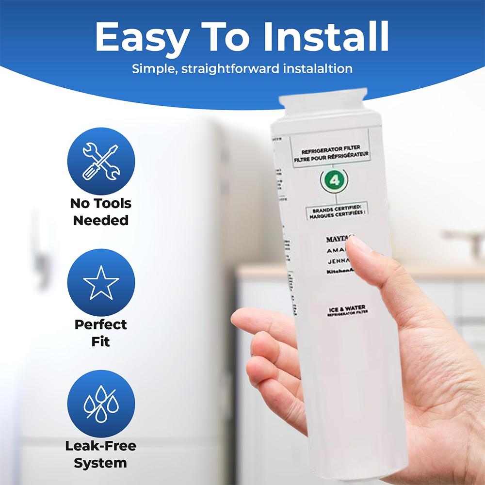 UKF8001 Refrigerator Water Filter Replacement, EDR4RXD1, Everydrop Filter 4, UKF8001AXX-750, UKF8001AXX-200, Maytag UKF8001, Whirlpool EDR4RXD1, 4396395, Kenmore 9084, 9006