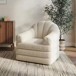 Yaheetech 2-in-1 Folding Sofa Bed , Convertible Tri-Fold Floor Sleeper No Assembly Required with U-Shape Armrests and Built-in Carry Handle for Living Room and Bedroom