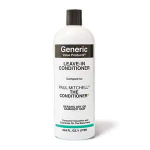 Generic Value Products LeaveIn Conditioner, Sulfate Free, Paraben Free, Gluten free, Smoothes and Detangles Unruly Hair, Adds Moisture and Strength, Enhances Shine