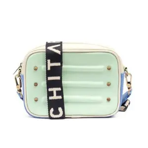 Women's Fashion Saddle Crossbody Bag - Cartera Bandolera PARCHITA 100% colombiano Bolso Nuba Crossbody Bag Women Green/Mint