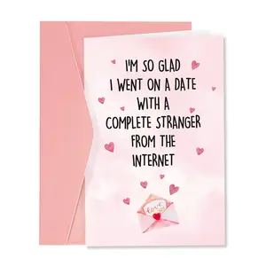 Valentine's Day Card for Him or Her, Husband, Wife, Boyfriend, Girlfriend, Perfect Valentine's Day Gift, 1pc Card