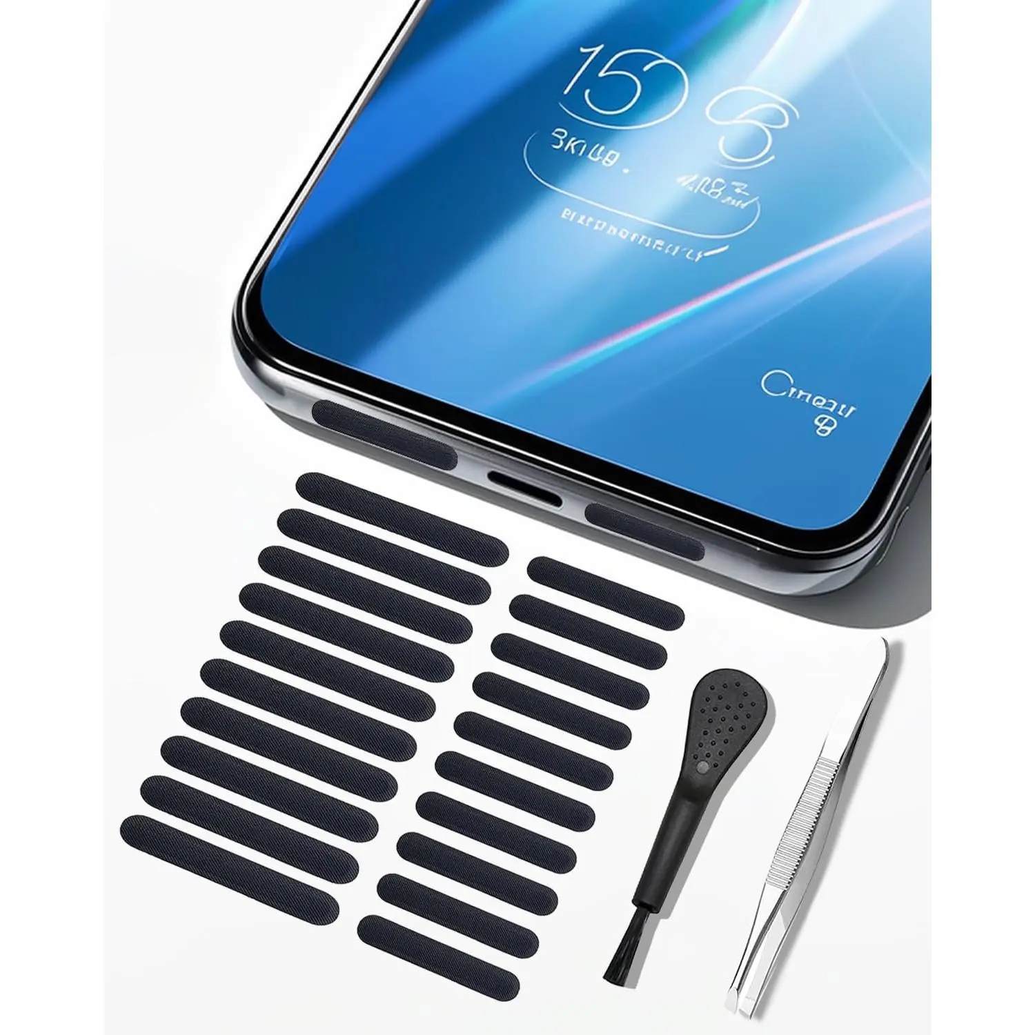 5 in 1 Designed for  13 Case, with 2 Pack Screen Protector,2 Pack Camera Lens Protector, Liquid  Ultra Slim Shockproof Protective Phone Case Microfiber Lining 6.1,Blue