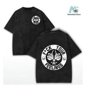 Fck Your Feelings Skull Tee - Bold Statement Graphic T-shirt | Limited Edition Streetwear Casual Angel graphic tee shirts men