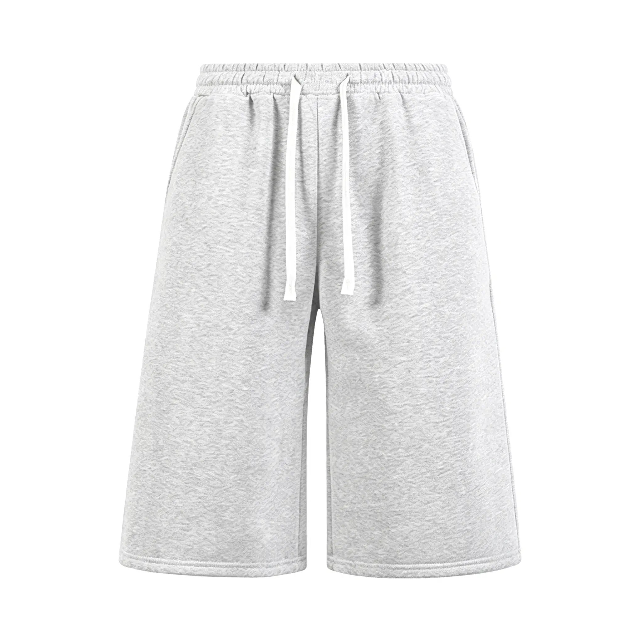 Men's Basic Solid Knit Baggy Capri Shorts - Loose-Fit 3/4 Length Menswear Pants with Drawstring, Pockets for Summer Streetwear Clothes Set, Oversize, X Type Men's Basic Solid Knit Baggy Capri Shorts - Loose-Fit 3/4 Length Menswear Pants with Drawstring, Pockets for Summer Streetwear Clothes Set, Oversize, X Type