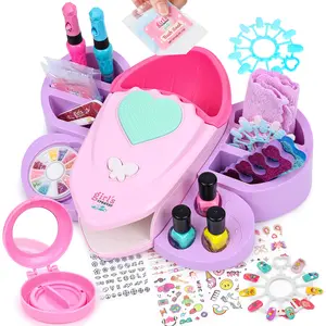 Kids Nail Polish Set - Girls Gift - Nail Kit Toys with Nail Dryer, Peeled-off Nail Polish, Girls Stuff for Hand Spa, Makeup, Manicure - Christmas Birthday Gifts for Girl Age 6 7 8 9 10-12 Years old