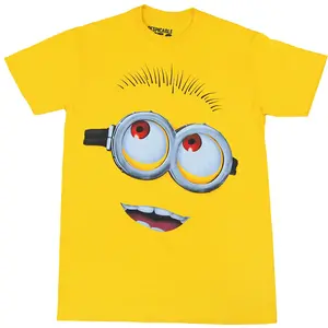 Funny Yellow Cartoon Face T-Shirt, Cute Banana Character Graphic Tee, Minimalist Smile Shirt, Casual Streetwear for Adults #yellowcartoon #funnytee #graphicshirt #streetwear #casualwear