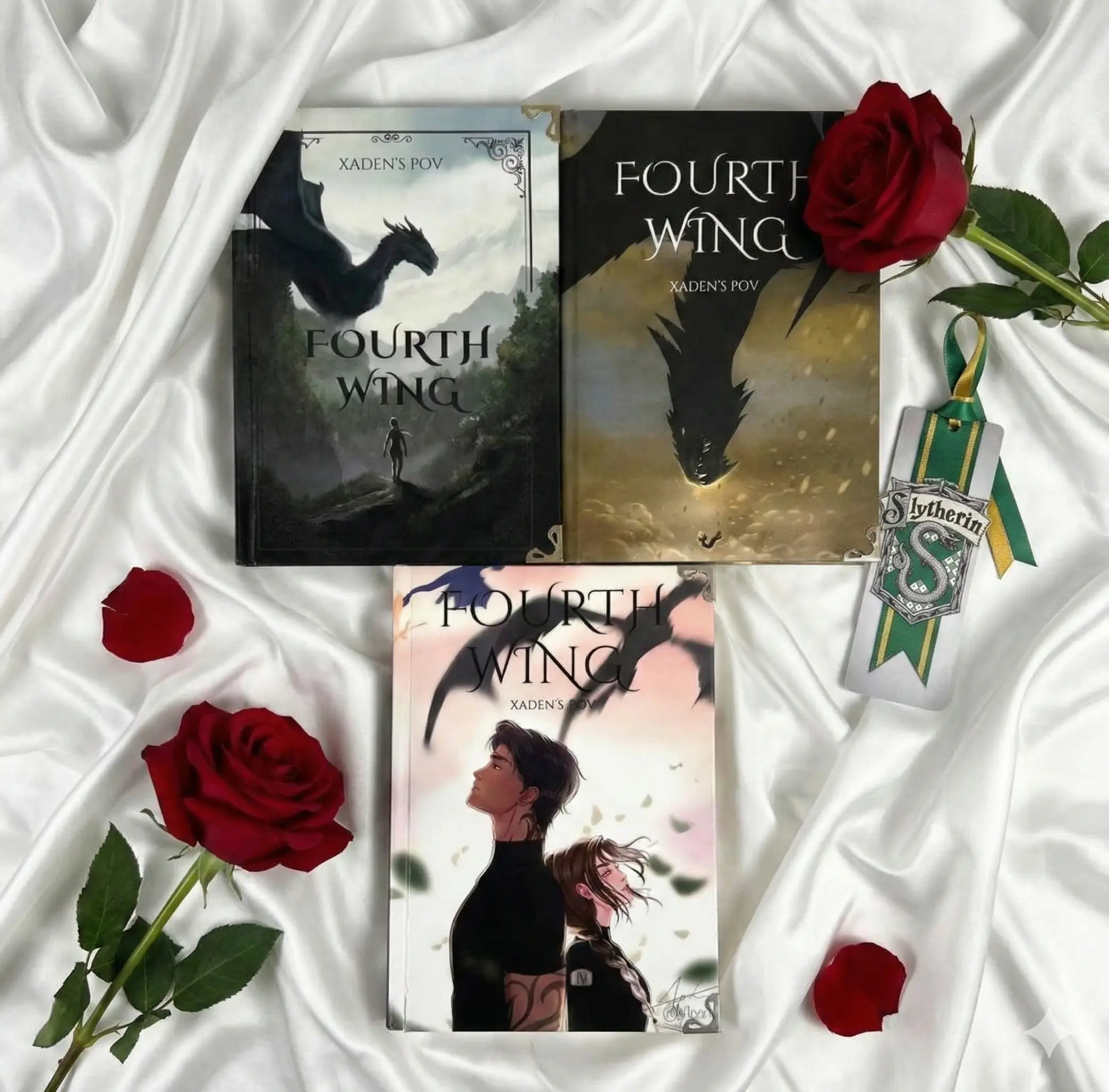 Deluxe @Kloar Art Edition: Fourth Wing Xaden's POV Hardcover | Custom Illustration & Metal Corners
