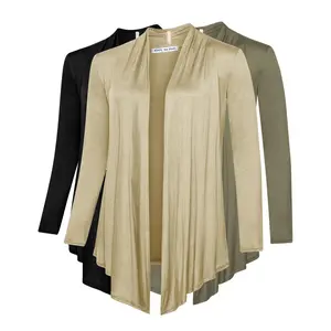 Open Front Cardigans (3 Pack: Black, Khaki, Olive)
