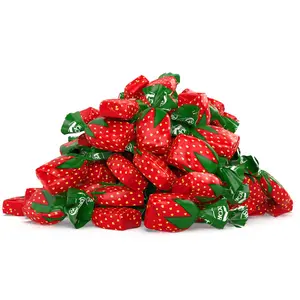 Strawberry Bonbon Hard Candy Bulk 1lb Bag - Sweet & Fruity Treats, Classic Hard Candy, Perfect for Snacking, Parties & Gifting
