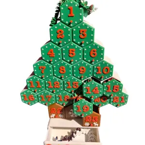 3D Printed Advent Calendar with Diverse Surprises for All Ages Perfect Christmas Countdown Fun