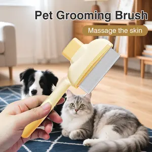 1 Count pet grooming brush, Gentle Grooming Without Scratching Skin，Effective for Various Hair Types