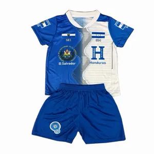 El Salvador Honduras Soccer Set Royal Blue Unisex Jersey