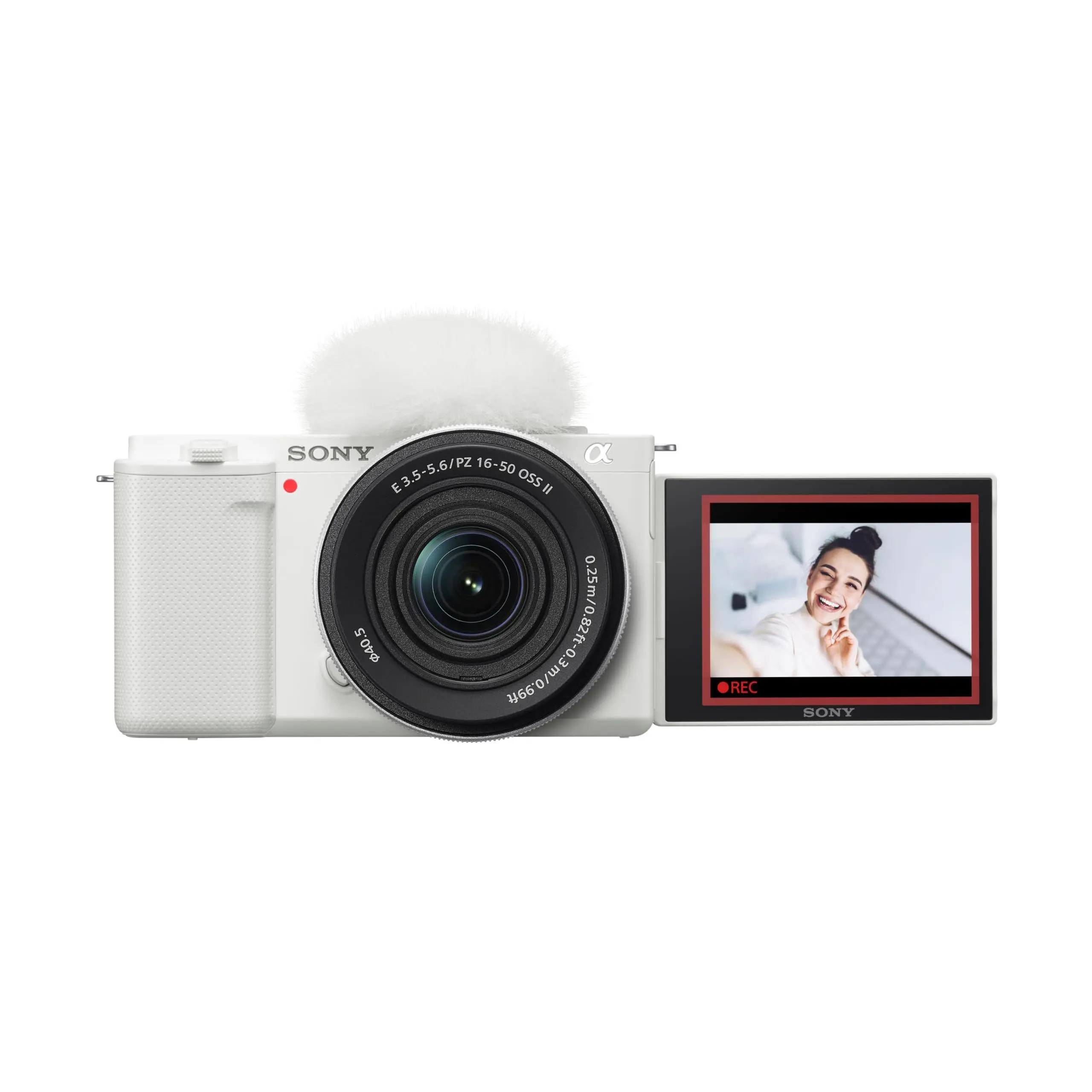 Refurbished - Sony Alpha ZV-E10 APS-C Mirrorless Vlog Camera with 16-50mm Lens White