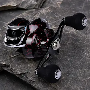 Stainless Steel Bearing Brake Fishing Reel, Segmented Magnetic Anti-Backlash System, Saltwater Freshwater Use, Left Right Hand Retrieve, High Speed Carbon Fiber Centrifugal Brake Fishing Gear