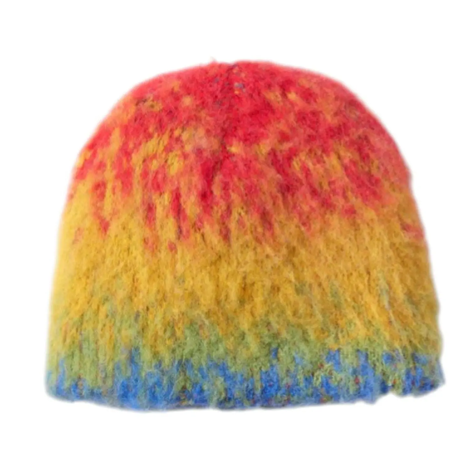 992238 HMDD Mohair Rainbow Beanie