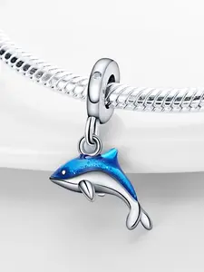Cute Whale Design Pendant, Fashionable Animal Design Pendant for Women & Girls, Trendy All-match & Exquisite Jewelry for Birthday Gift