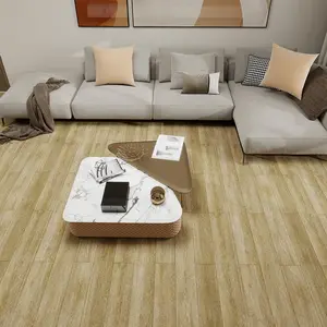Wood Grain Pattern Vinyl Self Adhesive Easy Installation Floor Sticker, Waterproof Floor Sticker, Floor Tile for Bedroom, Kitchen, Caravan, Bathroom Living Room