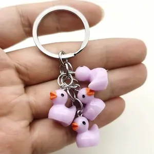 Rubber Ducky Keychain - Pastel Pink - It’s a Girl portable keychain valentine day