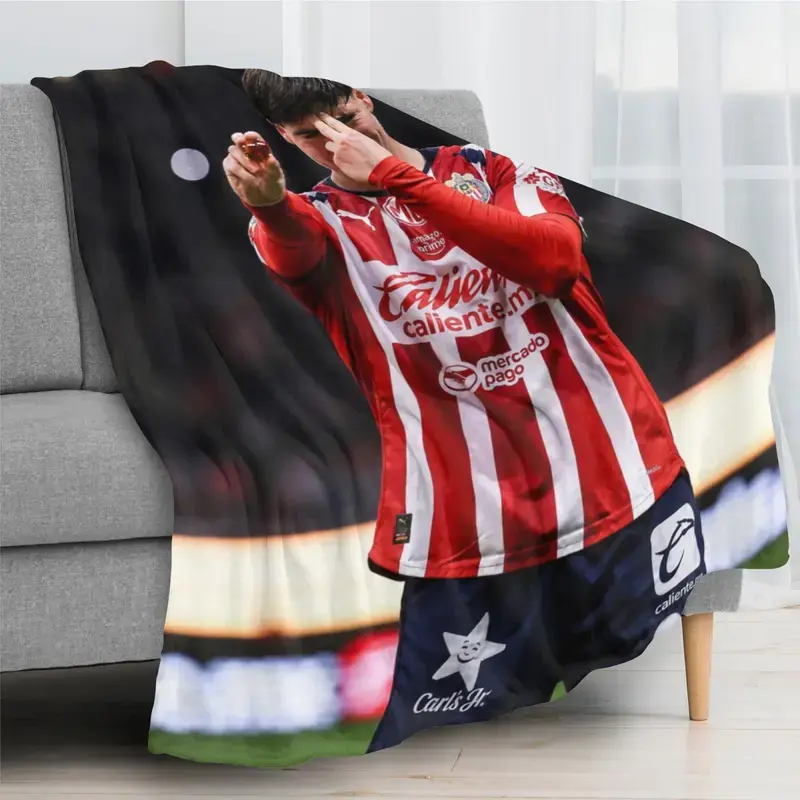 Armando Gonzalez Throw Blanket Portrait Flannel Fleece Blanket Mexico Cozy Plush Throw For Bed Sofa Adults Icon Fan Room Styling Unique Gift Bedroom Decor Air Conditioning Summer Dorm Couch Back to School Soccer Match Cover Soft Warm Print Football