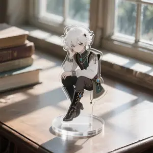 Custom 2D Acrylic Standing Desk Ornament (1 Pc). Personalize with anime, cartoons, or family portraits. Perfect gift for birthdays, weddings, holidays & more!"Note: Please specify the image to be printed at checkout."