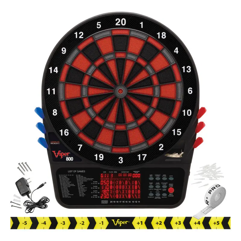 Viper 800 Electronic Darts Board, 15.5" Regulation-Size Target for Darts Sports & Outdoor Leisure
