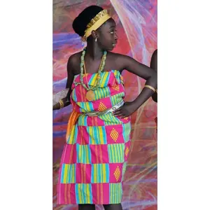 Authentic Hand Weaved Kente Cloth A376