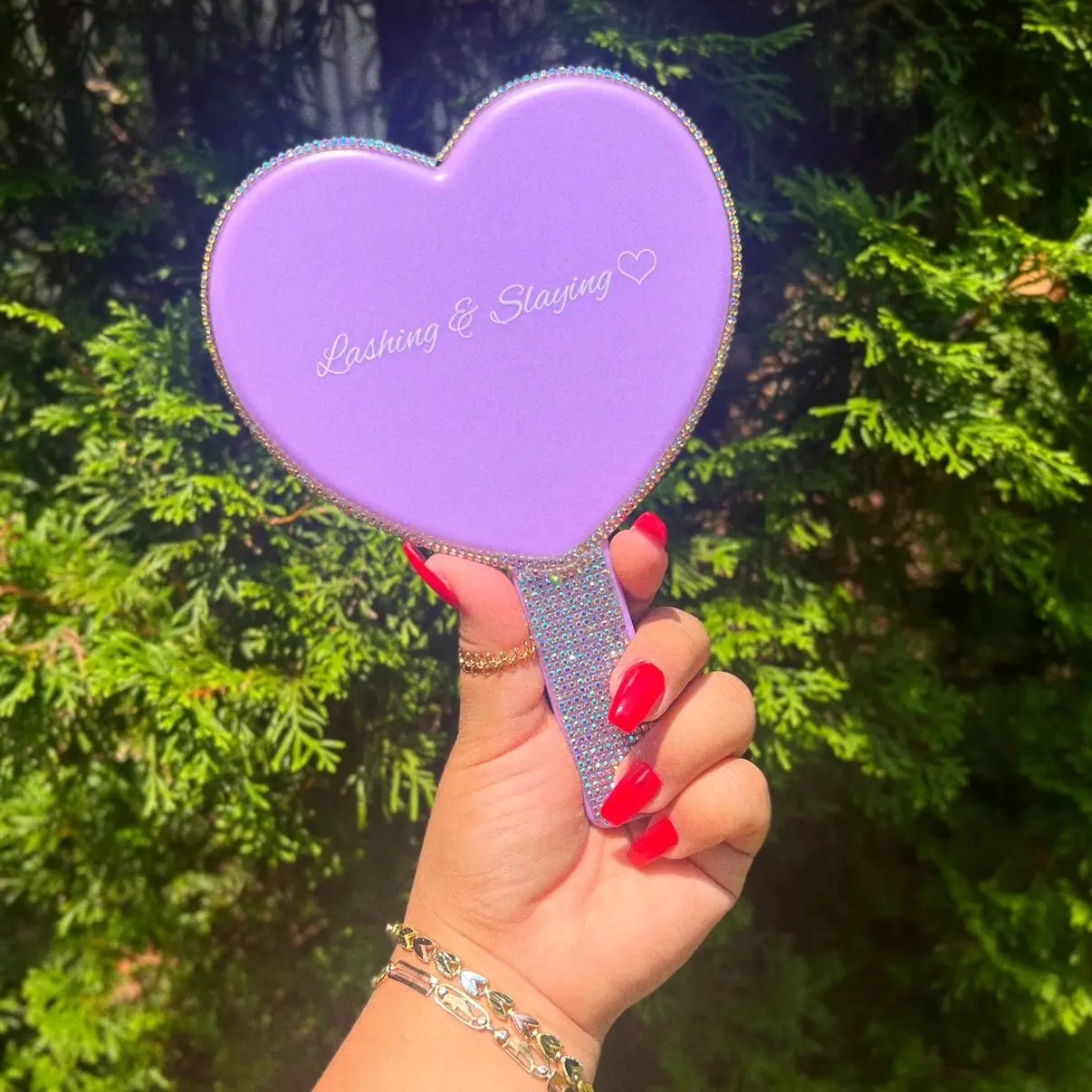 Purple Heart Mirror Purple Heart Mirror