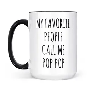 Pop Pop Mug, Grandpa Mug, Worlds Best Pops, Fathers Day Gifts, Funny Grandfather Gift, Novelty Coffee Mug, Gifts For Papaw Papa, 11 15oz Ceramic Cup, Gifts For Guys, Gifts For Birthday