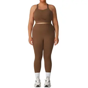 Plus-size yoga wear set Plus-size yoga clothes for women, plus-size women's sportswear sets, plus-size yoga suits for plus-size women