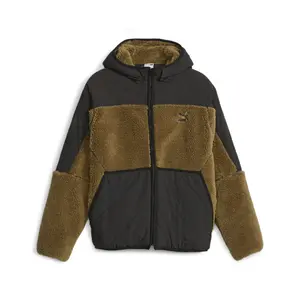 PUMA Mens Classics Utility Jacket Athletic Outerwear Casual Moisture Wicking - Brown