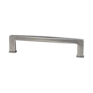 212 MAIN Subtle Surge Doorknob Pull, 128 mm, Vintage Nickel Finish, Zinc Construction, Contemporary Design