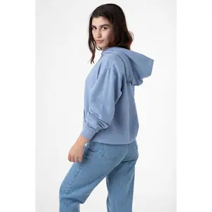 MWT09GD Unisex - Long Sleeve Garment Dye French Terry Pullover Hoodie