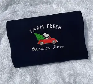 Retro Snoopy Farm Fresh Embroidered SweatShirt