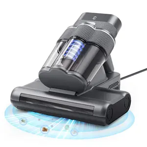 EASYERA Mattress Vacuum Cleaner for Dust Mite Cleaning, Anti-allergen Bed Vacuum with Auto UV-C Light & Heating & 20kPa Strong Suction & Dual Brushes & Triple-Cup Handheld Vacuums Cleaner for Pet Couch Sofa Bed