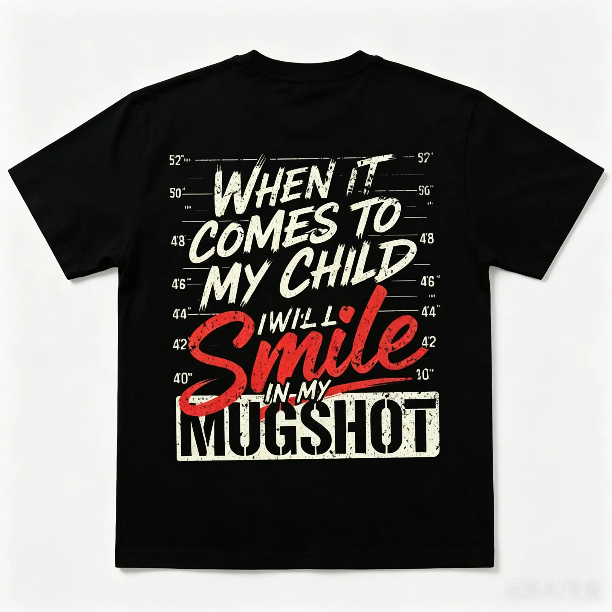 When it comes to my kids, I smile – My ID Photo T‑shirt.Cotton Unisex Streetwear Tee & Sweatshirt for Men, Perfect Husband Gift. Top Print Soft Classic