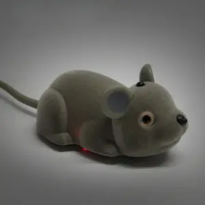 Cat Electronic RC Mouse Toy,Remote Control Mouse Infrared Remote Control Creative Simulation Animal Infrared Electric Pet Toy,Sensor, cat toy, touch-activated moving mouse