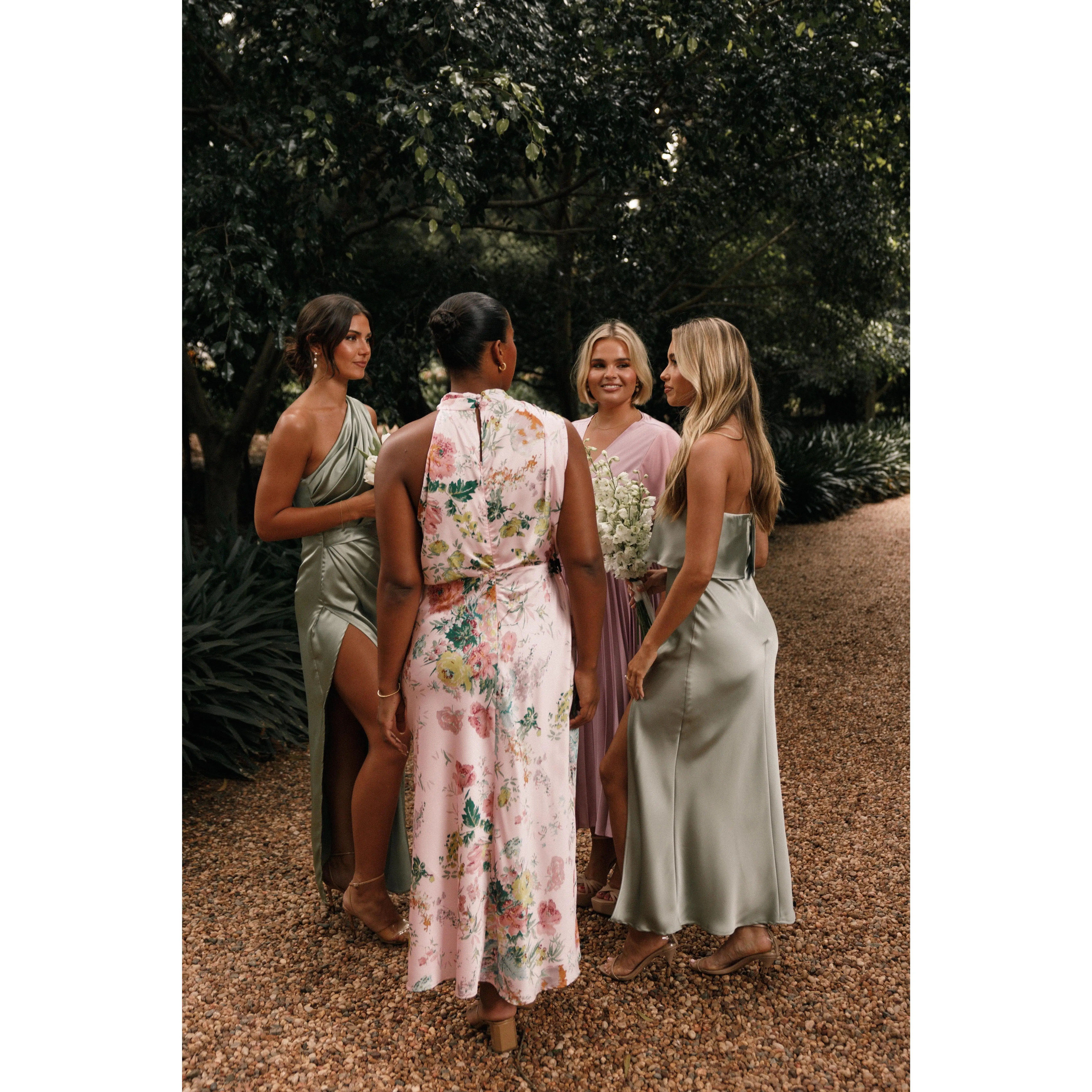anabelle halter neck midi dress pink floral Anabelle Halter Neck Midi Dress - Pink Floral