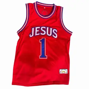 Red Team Jesus Basketball Jersey