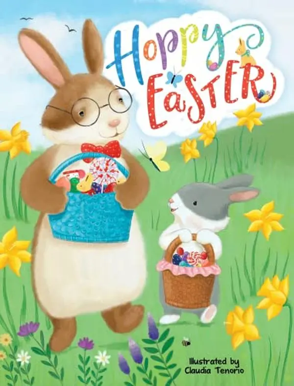 USED Book - Hoppy Easter - Children's Padded Board Book for Easter by Little Hippo Books (Unknown) - english