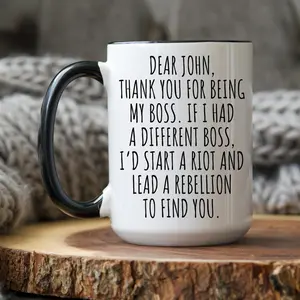 Boss Mug, Funny Boss Birthday Gift, Personalized Supervisor Gift Mug, National Boss Day Gifts, Worlds Best-Boss