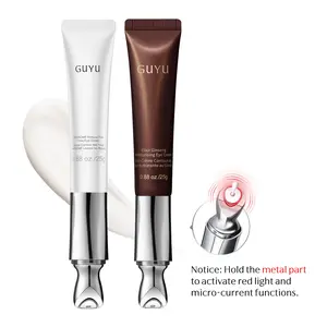 GUYU Day & Night Anti-Aging EMS Eye Cream Duo - 2-Piece Eye Cream Set PDRN, NAD+, HME, Caffeine, Collagen Peptides & Compound K, Microcurrent Eye Care for Dark Circles, Puffiness, Under-Eye Bags, Wrinkles & Fine Lines, Hydrating, Firming #dealsforyoudays