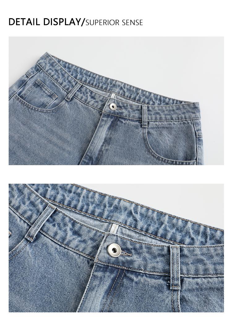 3-pack men’s cotton wide-leg jeans, loose fit with straight cut, casual street retro gradient wash denim fabric 3-pack men’s cotton wide-leg jeans, loose fit with straight cut, casual street retro gradient wash denim fabric