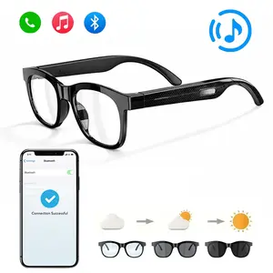 2026 Smart Bluetooth Glasses with Hands-Free Calls, Music Streaming, Blue-Light & UV Protection, Magnetic Fast Charging, Lightweight Design, and Multiple Styles—Perfect for Work, Travel, Outdoor Sports, and Gifts