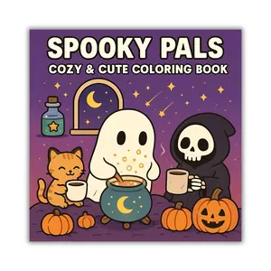 Spooky Pals: Coloring Book Featuring Cozy Scenes for Adults & Kids in Ghostly Moments Spooky Pals Halloween – Cute & Easy Designs for Kids | Fun Holiday Activity Book A Self-Love Beginner's Relaxing Guide to Drawing Success Adult with 90s Cartoon Stoner